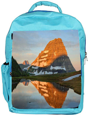 

Snoogg Eco Friendly Canvas Brown Mountain Designer Backpack Rucksack School Travel Unisex Casual Canvas Bag Bookbag Satchel 5 L Backpack(Blue)