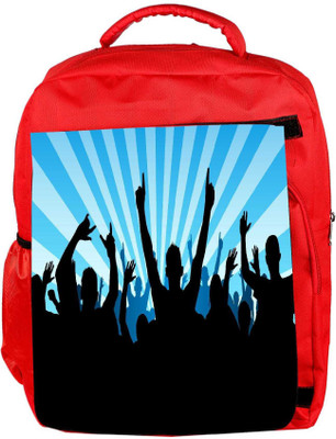 

Snoogg Eco Friendly Canvas Put Your Hand Up Designer Backpack Rucksack School Travel Unisex Casual Canvas Bag Bookbag Satchel 5 L Backpack(Red)