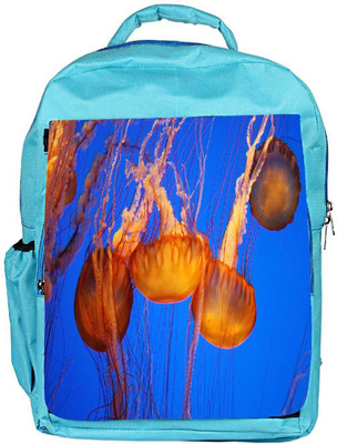 

Snoogg Eco Friendly Canvas Jellyfish Season Designer Backpack Rucksack School Travel Unisex Casual Canvas Bag Bookbag Satchel 5 L Backpack(Blue)