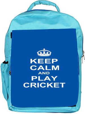 

Snoogg Eco Friendly Canvas Keep Calm And Play Cricket Backpack Rucksack School Travel Unisex Casual Canvas Bag Bookbag Satchel 5 L Backpack(Blue)