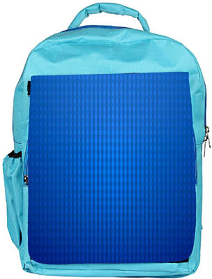 

Snoogg Eco Friendly Canvas Checks Blue Pattern Design Designer Backpack Rucksack School Travel Unisex Casual Canvas Bag Bookbag Satchel 5 L Backpack(Blue)
