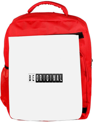 

Snoogg Eco Friendly Canvas Be Original Designer Backpack Rucksack School Travel Unisex Casual Canvas Bag Bookbag Satchel 5 L Backpack(Red)