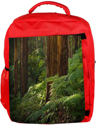 

Snoogg Eco Friendly Canvas Small Plants In Forest Designer Backpack Rucksack School Travel Unisex Casual Canvas Bag Bookbag Satchel 5 L Backpack(Red)
