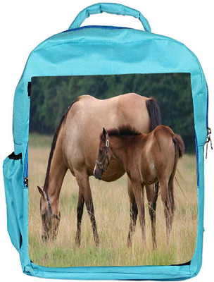 

Snoogg Eco Friendly Canvas Parental Horse Designer Backpack Rucksack School Travel Unisex Casual Canvas Bag Bookbag Satchel 5 L Backpack(Blue)