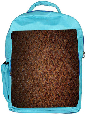 

Snoogg Eco Friendly Canvas Metal Pattern Designer Backpack Rucksack School Travel Unisex Casual Canvas Bag Bookbag Satchel 5 L Backpack(Blue)