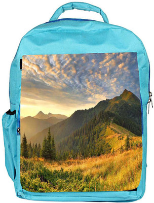 

Snoogg Eco Friendly Canvas Orange Garden Designer Backpack Rucksack School Travel Unisex Casual Canvas Bag Bookbag Satchel 5 L Backpack(Blue)