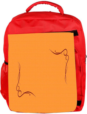 

Snoogg Eco Friendly Canvas Curves On Woven Texture Designer Backpack Rucksack School Travel Unisex Casual Canvas Bag Bookbag Satchel 5 L Backpack(Red)
