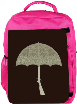

Snoogg Eco Friendly Canvas Umbrella Gun 2495 Backpack Rucksack School Travel Unisex Casual Canvas Bag Bookbag Satchel 5 L Backpack(Pink)