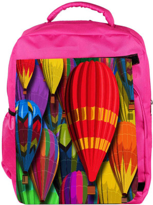 

Snoogg Eco Friendly Canvas Parachuting 2498 Backpack Rucksack School Travel Unisex Casual Canvas Bag Bookbag Satchel 5 L Backpack(Pink)
