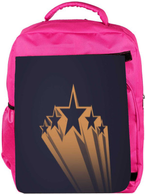 

Snoogg Eco Friendly Canvas Abstract Stars Designer Backpack Rucksack School Travel Unisex Casual Canvas Bag Bookbag Satchel 5 L Backpack(Pink)