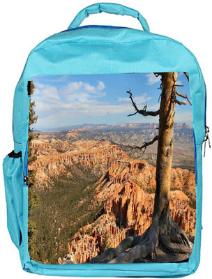 

Snoogg Eco Friendly Canvas Hill Top Tree Designer Backpack Rucksack School Travel Unisex Casual Canvas Bag Bookbag Satchel 5 L Backpack(Blue)