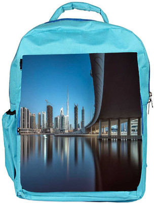 

Snoogg Eco Friendly Canvas Sealing View Designer Backpack Rucksack School Travel Unisex Casual Canvas Bag Bookbag Satchel 5 L Backpack(Blue)