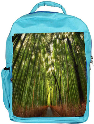 

Snoogg Eco Friendly Canvas Small Path In Forest Designer Backpack Rucksack School Travel Unisex Casual Canvas Bag Bookbag Satchel 5 L Backpack(Blue)