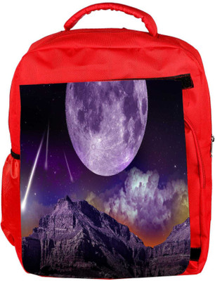 

Snoogg Eco Friendly Canvas Fantasy Night Backpack Rucksack School Travel Unisex Casual Canvas Bag Bookbag Satchel 5 L Backpack(Red)