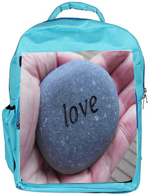 

Snoogg Eco Friendly Canvas Love Pebble Backpack Rucksack School Travel Unisex Casual Canvas Bag Bookbag Satchel 5 L Backpack(Blue)