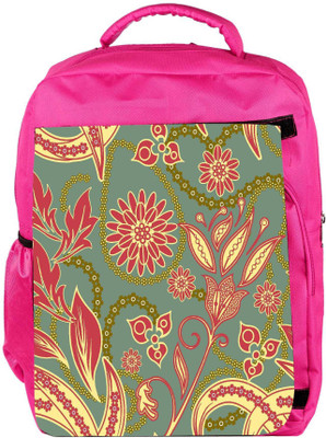

Snoogg Eco Friendly Canvas Colorful Petals Designer Backpack Rucksack School Travel Unisex Casual Canvas Bag Bookbag Satchel 5 L Backpack(Pink)