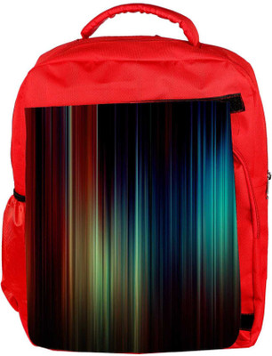 

Snoogg Eco Friendly Canvas Vivid Multicolor Designer Backpack Rucksack School Travel Unisex Casual Canvas Bag Bookbag Satchel 5 L Backpack(Red)