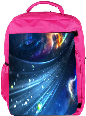 

Snoogg Eco Friendly Canvas Stars In Galaxy Designer Backpack Rucksack School Travel Unisex Casual Canvas Bag Bookbag Satchel 5 L Backpack(Pink)