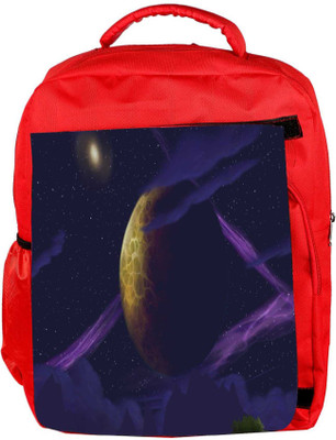 

Snoogg Eco Friendly Canvas Purple Galaxy Designer Backpack Rucksack School Travel Unisex Casual Canvas Bag Bookbag Satchel 5 L Backpack(Red)