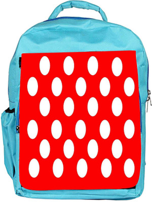 

Snoogg Eco Friendly Canvas Red Polka Dot Backpack Rucksack School Travel Unisex Casual Canvas Bag Bookbag Satchel 5 L Backpack(Blue)