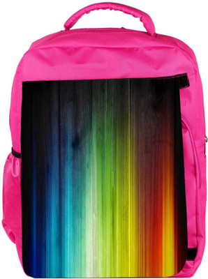 

Snoogg Eco Friendly Canvas Abstract Mixed Color Design Designer Backpack Rucksack School Travel Unisex Casual Canvas Bag Bookbag Satchel 5 L Backpack(Pink)