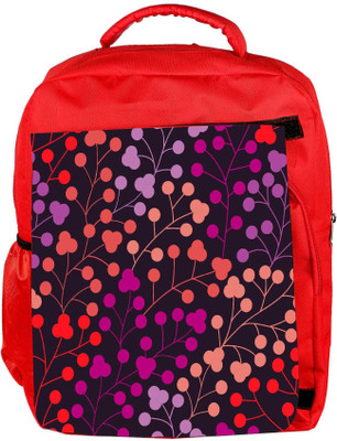 

Snoogg Eco Friendly Canvas Seamless Pattern With Leaf Copy That Square To The Side And Youll Get Seaml Backpack Rucksack School Travel Unisex Casual Canvas Bag Bookbag Satchel 5 L Backpack(Red)