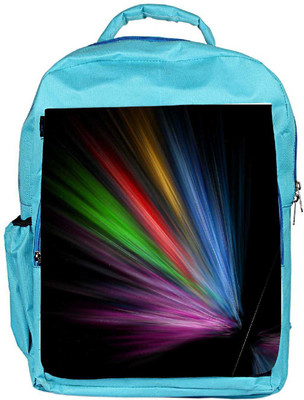 

Snoogg Eco Friendly Canvas Multicolor Rays Designer Backpack Rucksack School Travel Unisex Casual Canvas Bag Bookbag Satchel 5 L Backpack(Blue)