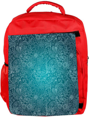 

Snoogg Eco Friendly Canvas Seamless Texture With Flowers Backpack Rucksack School Travel Unisex Casual Canvas Bag Bookbag Satchel 5 L Backpack(Red)