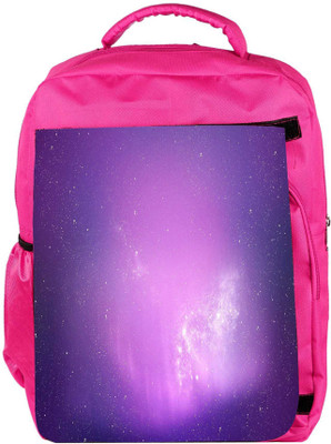 

Snoogg Eco Friendly Canvas Aurora Wallpaper Designer Backpack Rucksack School Travel Unisex Casual Canvas Bag Bookbag Satchel 5 L Backpack(Pink)