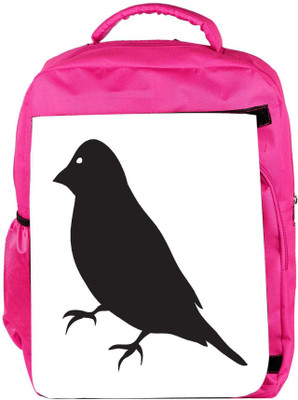 

Snoogg Eco Friendly Canvas Bird Vector Element Backpack Rucksack School Travel Unisex Casual Canvas Bag Bookbag Satchel 5 L Backpack(Pink)
