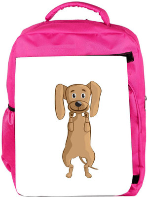 

Snoogg Eco Friendly Canvas Dog Backpack Rucksack School Travel Unisex Casual Canvas Bag Bookbag Satchel 5 L Backpack(Pink)