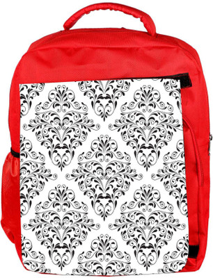 

Snoogg Eco Friendly Canvas Mixed Design Pattern Designer Backpack Rucksack School Travel Unisex Casual Canvas Bag Bookbag Satchel 5 L Backpack(Red)