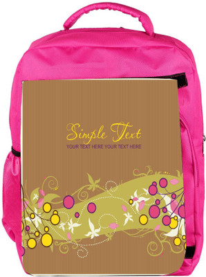 

Snoogg Eco Friendly Canvas Simple Text Brown Designer Backpack Rucksack School Travel Unisex Casual Canvas Bag Bookbag Satchel 5 L Backpack(Pink)