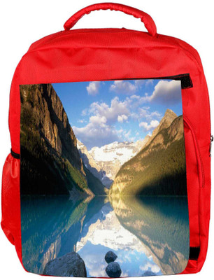 

Snoogg Eco Friendly Canvas Clean Water Image Designer Backpack Rucksack School Travel Unisex Casual Canvas Bag Bookbag Satchel 5 L Backpack(Red)