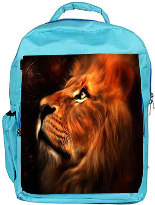

Snoogg Eco Friendly Canvas Lion Hearted Backpack Rucksack School Travel Unisex Casual Canvas Bag Bookbag Satchel 5 L Backpack(Blue)