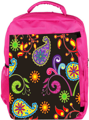 

Snoogg Eco Friendly Canvas Abstract Dark Pattern Designer Backpack Rucksack School Travel Unisex Casual Canvas Bag Bookbag Satchel 5 L Backpack(Pink)