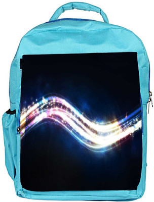 

Snoogg Eco Friendly Canvas Shiny Wave Designer Backpack Rucksack School Travel Unisex Casual Canvas Bag Bookbag Satchel 5 L Backpack(Blue)