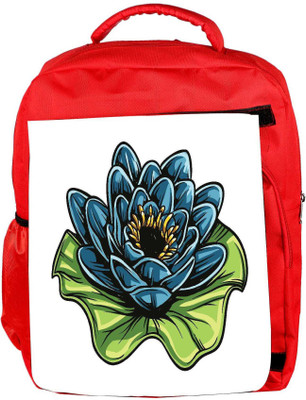 

Snoogg Eco Friendly Canvas Floral Vector Element Backpack Rucksack School Travel Unisex Casual Canvas Bag Bookbag Satchel 5 L Backpack(Red)