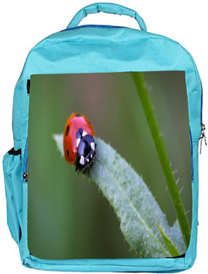 

Snoogg Eco Friendly Canvas Small Beatel Designer Backpack Rucksack School Travel Unisex Casual Canvas Bag Bookbag Satchel 5 L Backpack(Blue)