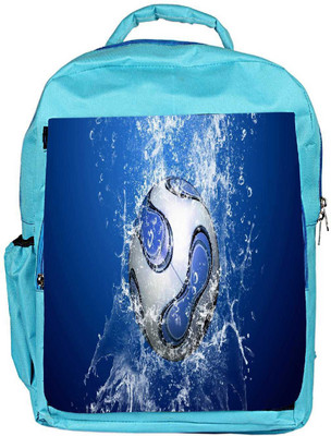 

Snoogg Eco Friendly Canvas Lets Football Designer Backpack Rucksack School Travel Unisex Casual Canvas Bag Bookbag Satchel 5 L Backpack(Blue)