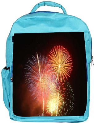 

Snoogg Eco Friendly Canvas Fireworks New Years Eve Designer Backpack Rucksack School Travel Unisex Casual Canvas Bag Bookbag Satchel 5 L Backpack(Blue)