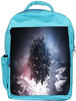 

Snoogg Eco Friendly Canvas Black Circle With Sharp Edges Designer Backpack Rucksack School Travel Unisex Casual Canvas Bag Bookbag Satchel 5 L Backpack(Blue)