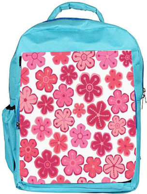 

Snoogg Eco Friendly Canvas Seamless Floral Pattern Flowers Texture Daisy Backpack Rucksack School Travel Unisex Casual Canvas Bag Bookbag Satchel 5 L Backpack(Blue)