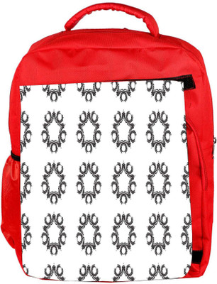 

Snoogg Eco Friendly Canvas Grey Abstract White Designer Backpack Rucksack School Travel Unisex Casual Canvas Bag Bookbag Satchel 5 L Backpack(Red)