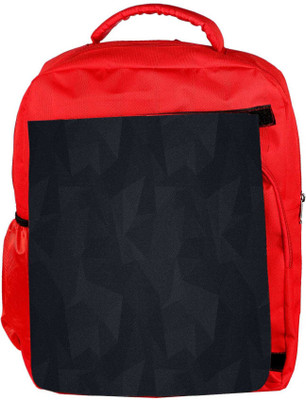 

Snoogg Eco Friendly Canvas Black Patternd Design Designer Backpack Rucksack School Travel Unisex Casual Canvas Bag Bookbag Satchel 5 L Backpack(Red)