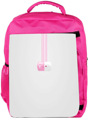 

Snoogg Eco Friendly Canvas Pink Ipod Designer Backpack Rucksack School Travel Unisex Casual Canvas Bag Bookbag Satchel 5 L Backpack(Pink)