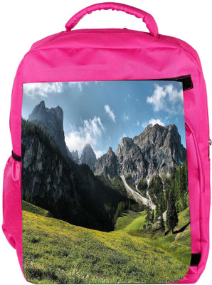 

Snoogg Eco Friendly Canvas Abstract Nature Designer Backpack Rucksack School Travel Unisex Casual Canvas Bag Bookbag Satchel 5 L Backpack(Pink)