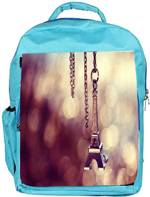 

Snoogg Eco Friendly Canvas Cute Eiffel Tower Designer Backpack Rucksack School Travel Unisex Casual Canvas Bag Bookbag Satchel 5 L Backpack(Blue)