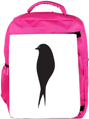 

Snoogg Eco Friendly Canvas Bird Vector Element Backpack Rucksack School Travel Unisex Casual Canvas Bag Bookbag Satchel 5 L Backpack(Pink)