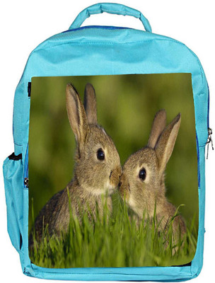 

Snoogg Eco Friendly Canvas Rabbit Designer Backpack Rucksack School Travel Unisex Casual Canvas Bag Bookbag Satchel 5 L Backpack(Blue)